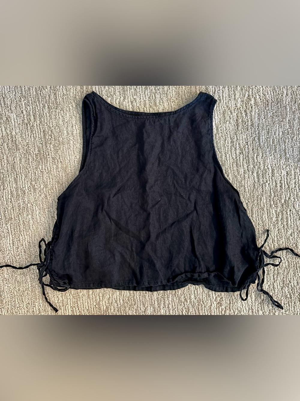 Linen Side-Tie Tank